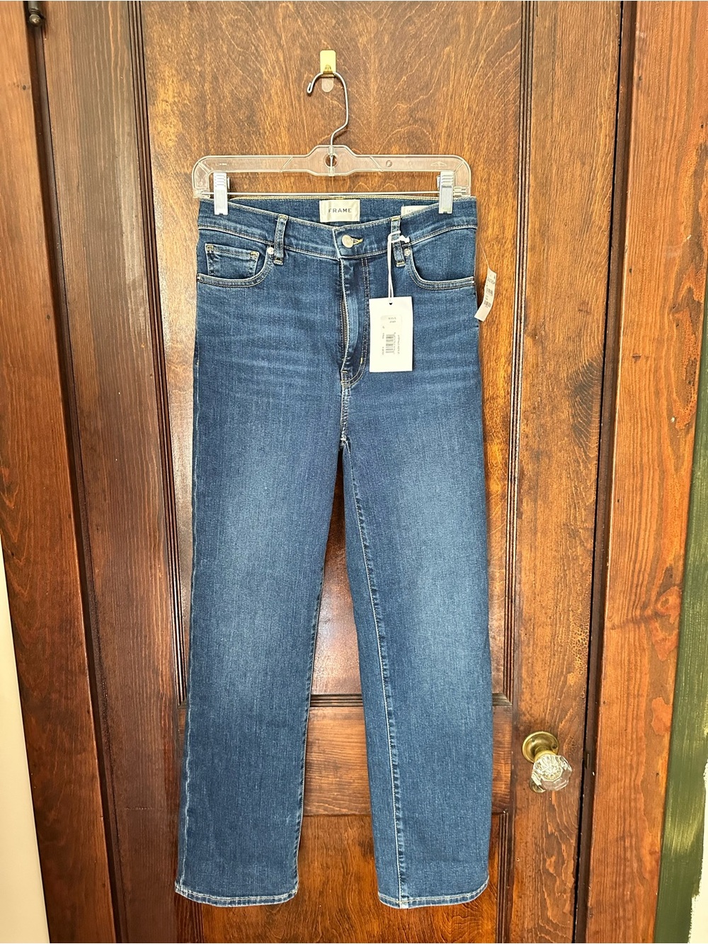 NWT Frame Le Sleek Straight Jeans - Dark Blue